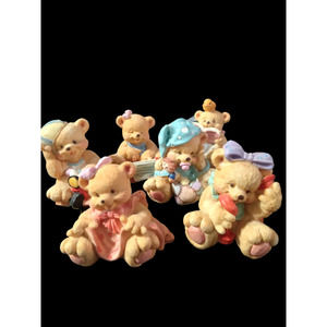 '94 J.C. Vintage Teddy Bear Figures Signed